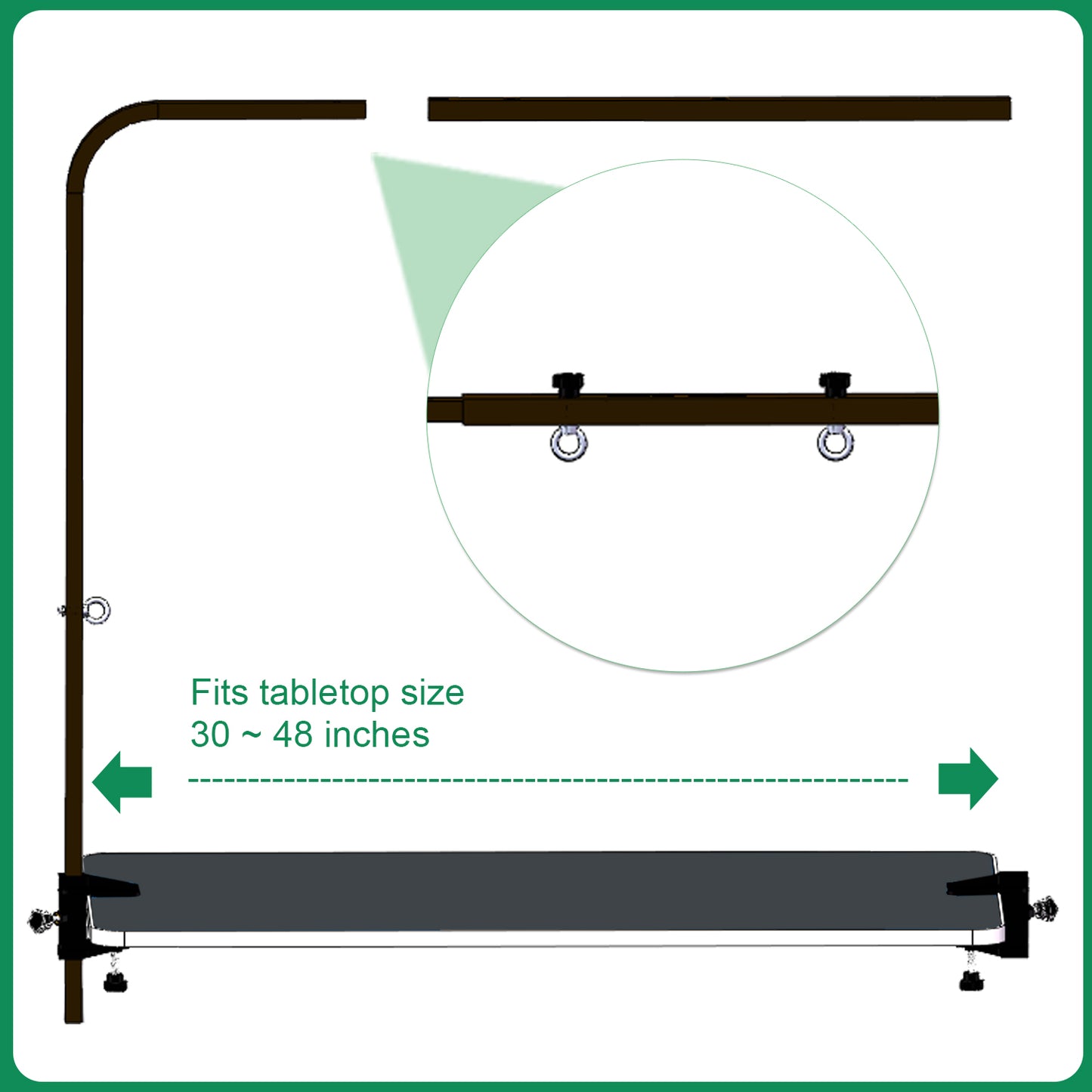 SHELANDY Overhead pet Grooming arm