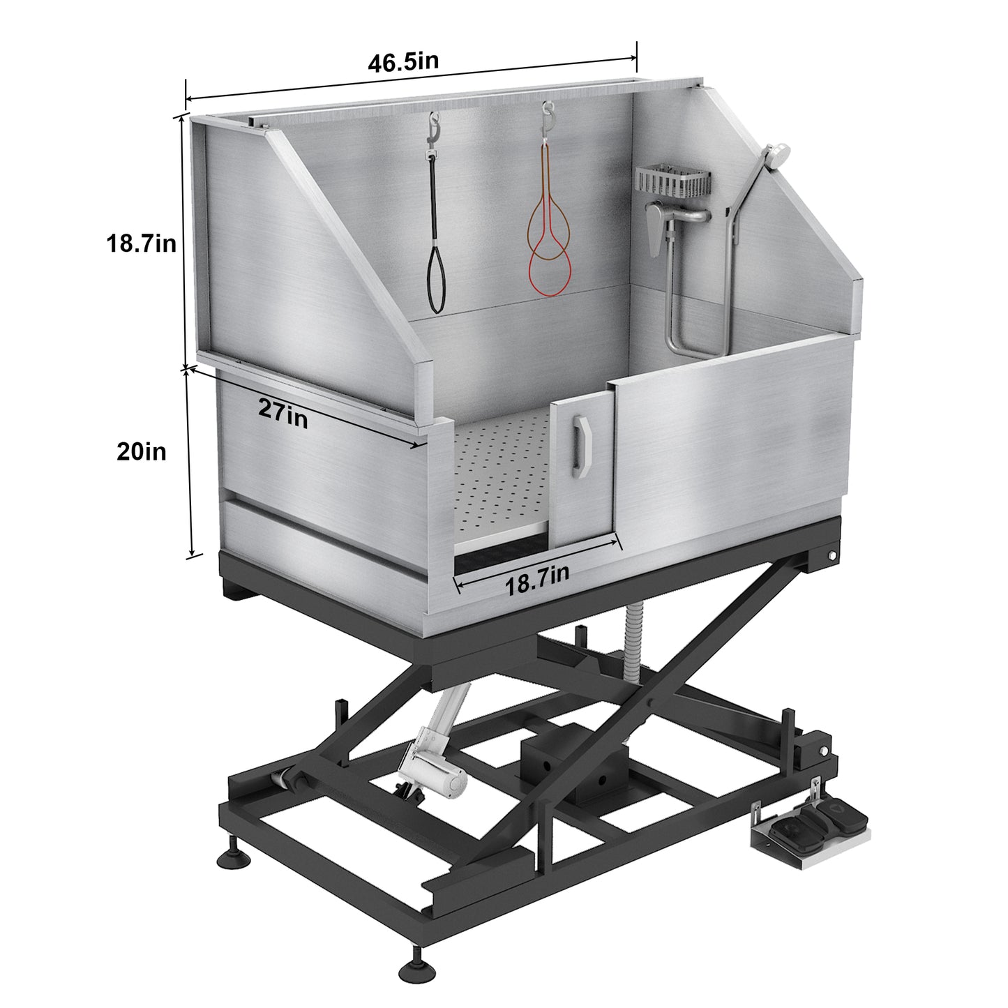 SHELANDY Pet Bathtub dog wash station - Electrical - stainless steel