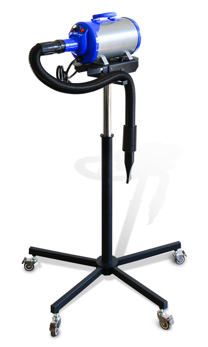 SHELANDY Pet Dryer Stand with Wheels & Hose Holder