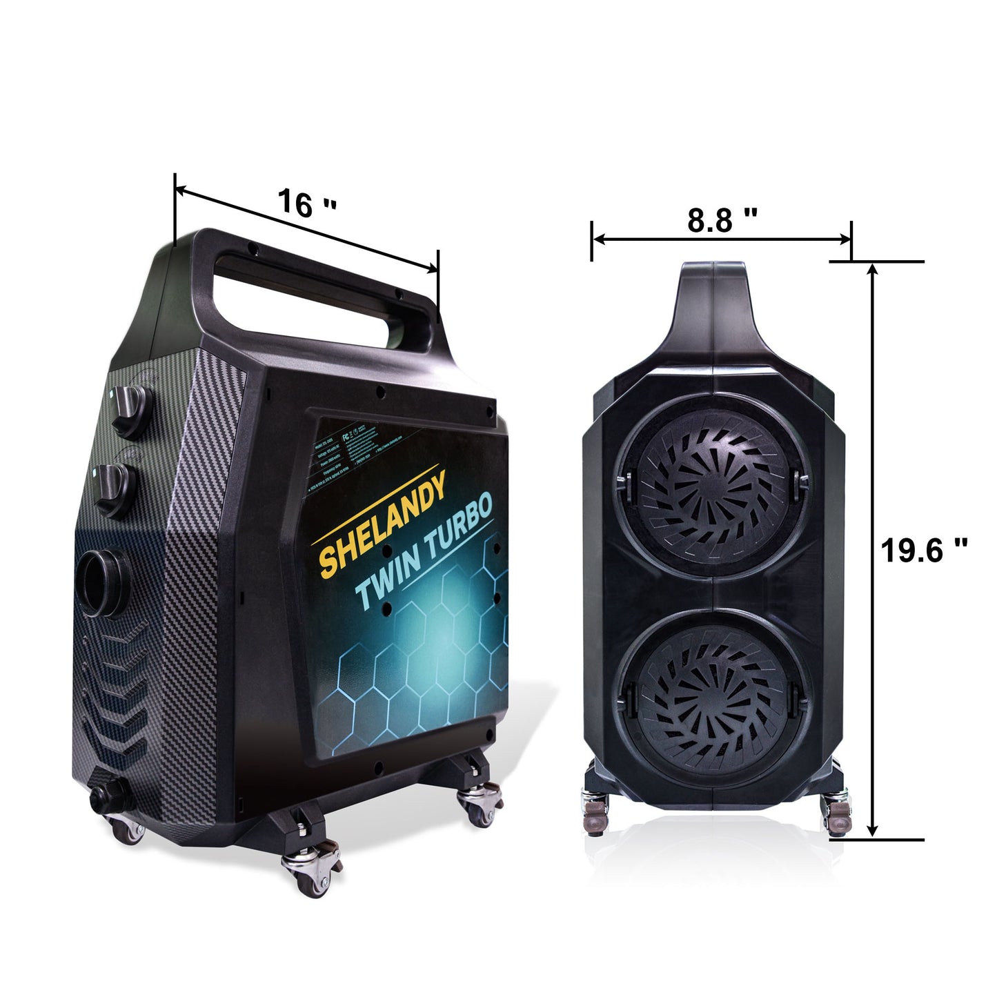 SHELANDY TWIN TURBO pet dryer | dog grooming force dryer model # 2405