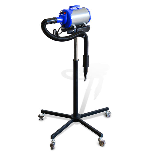 SHELANDY Pet Dryer Stand with Wheels & Hose Holder