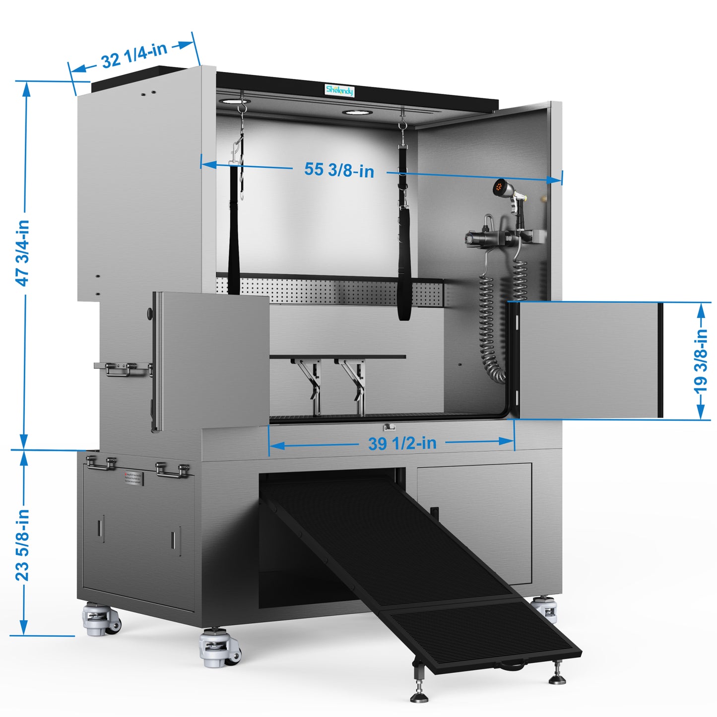 SHELANDY Premium Dog Wash Station Made of Heavy-Gauge Stainless Steel