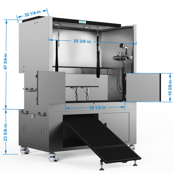 SHELANDY Premium Dog Wash Station Made of Heavy-Gauge Stainless Steel