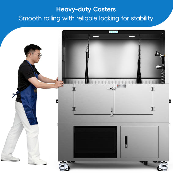 SHELANDY Premium Dog Wash Station Made of Heavy-Gauge Stainless Steel