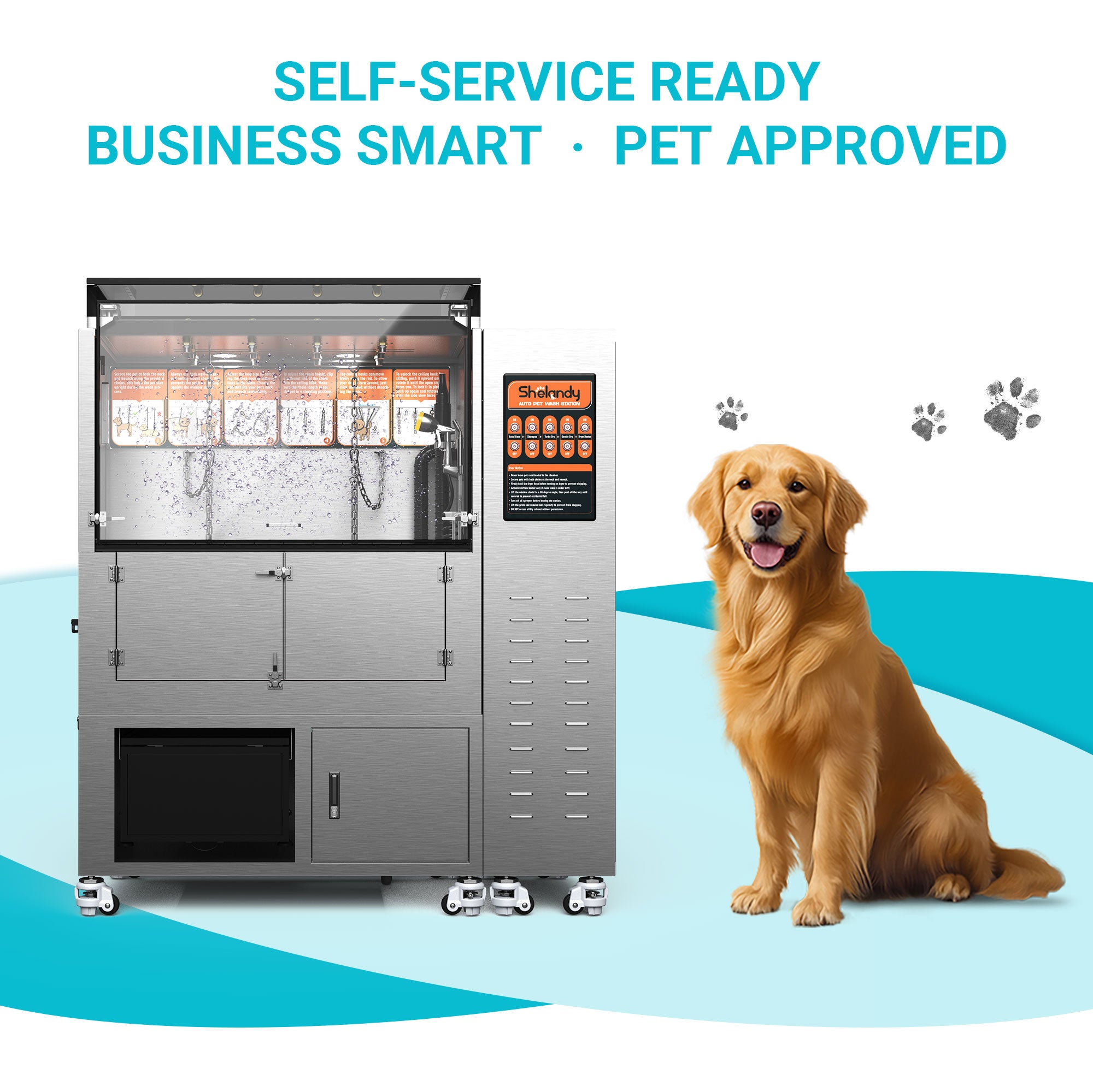 レトリバー Dog Boarding Self Service Dog Wash Station SHELANDY Pet