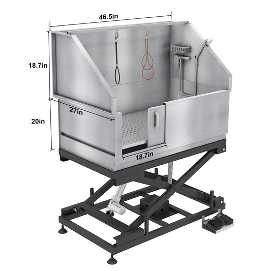 SHELANDY Pet Bathtub dog wash station - Electrical - stainless steel