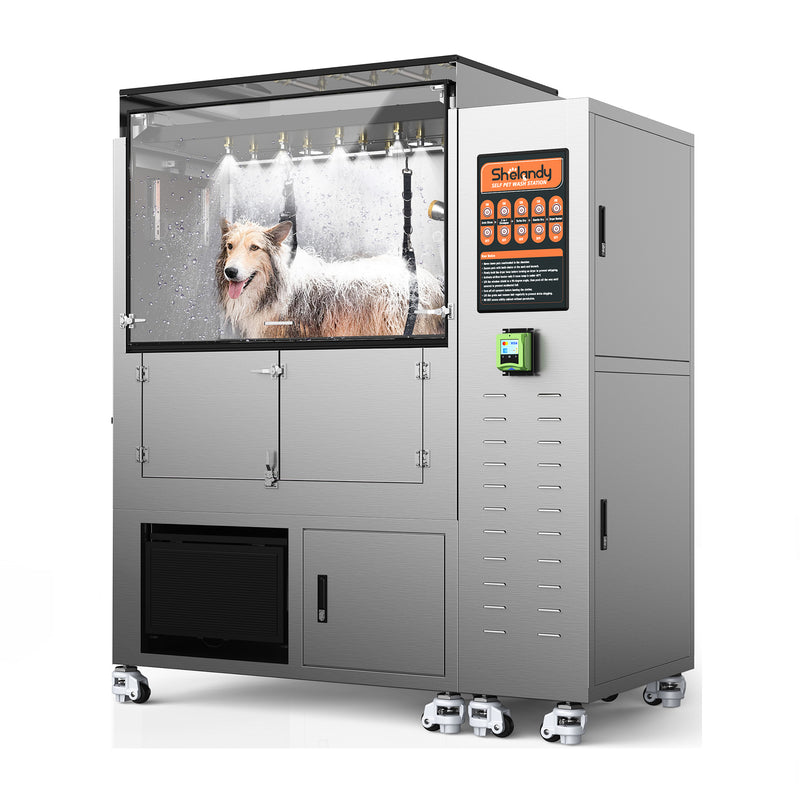 Machine à laver automatique pour animaux SHELANDY | La meilleure station de lavage pour chiens tout-en-un en libre-service