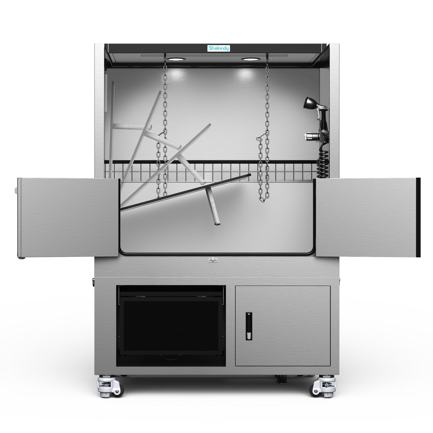 SHELANDY Premium Dog Wash Station Made of Heavy-Gauge Stainless Steel