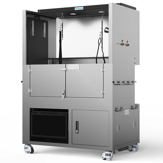 SHELANDY Premium Dog Wash Station Made of Heavy-Gauge Stainless Steel - SHELANDY