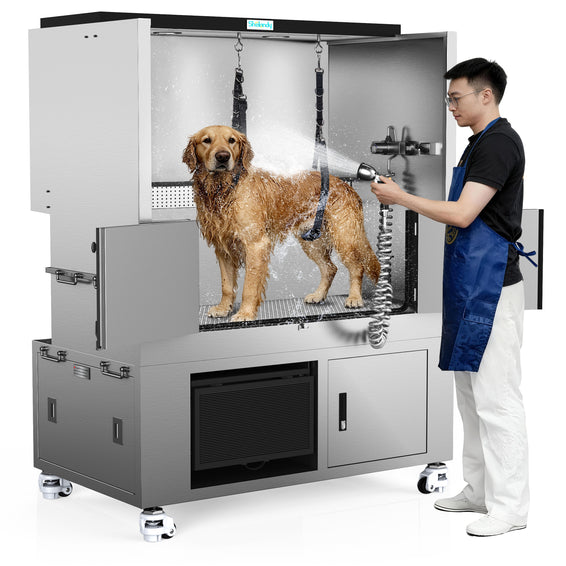 SHELANDY Premium Dog Wash Station Made of Heavy-Gauge Stainless Steel