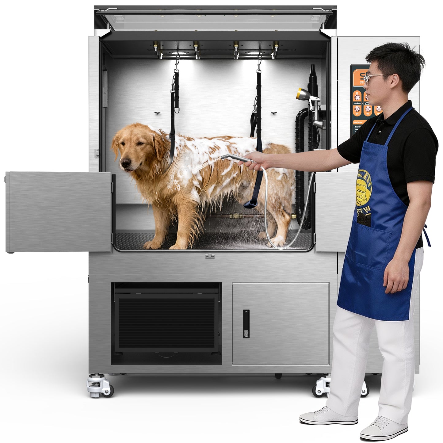 Máquina de lavado automático para mascotas SHELANDY | La mejor estación de lavado para perros autoservicio todo en uno