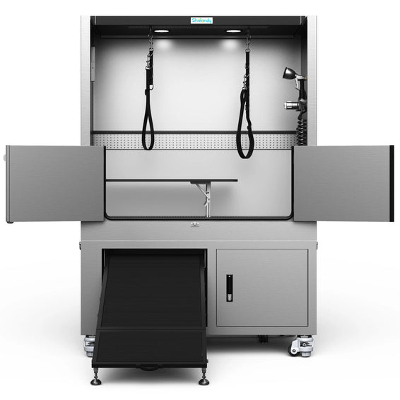 SHELANDY Premium Dog Wash Station Made of Heavy-Gauge Stainless Steel - SHELANDY