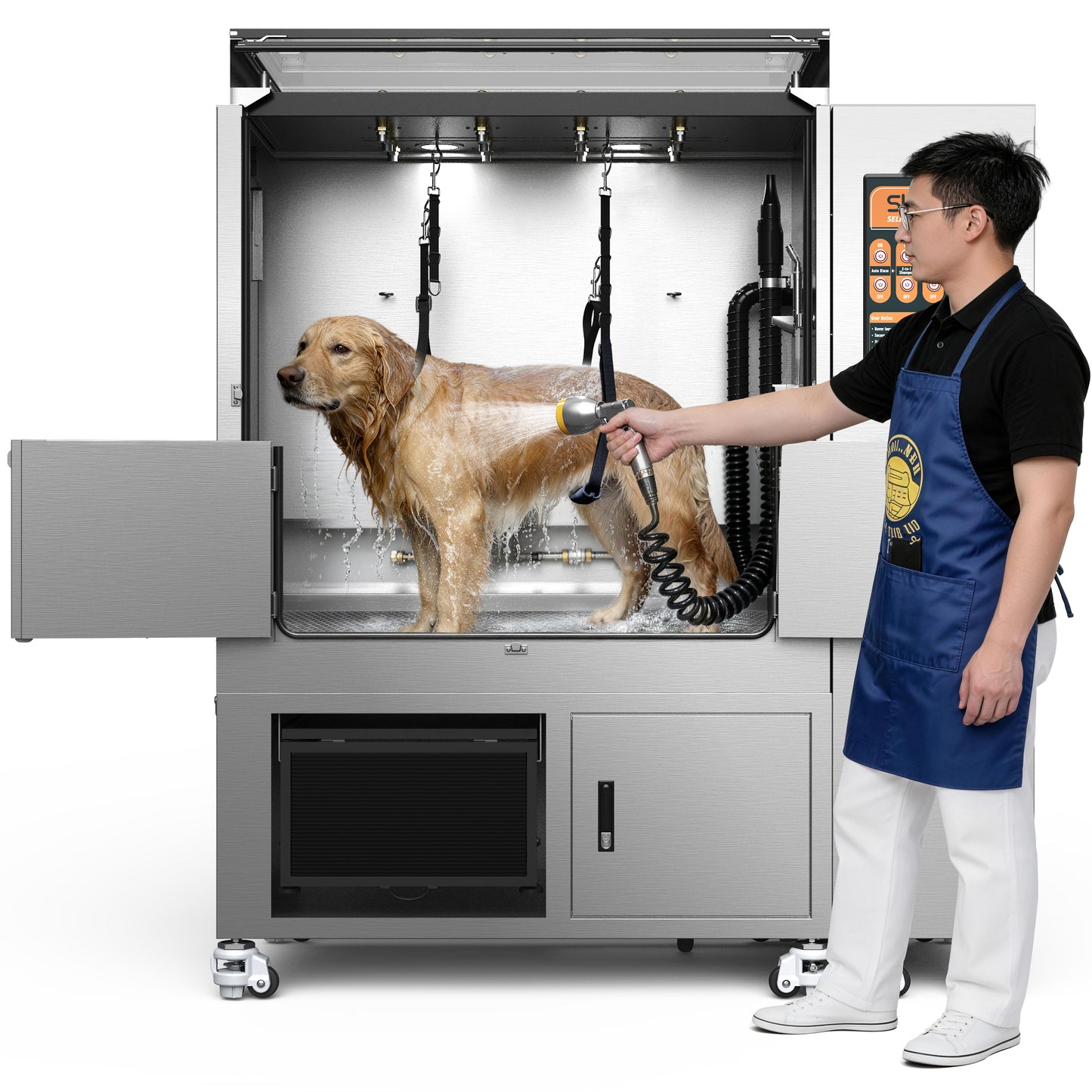 Máquina de lavado automático para mascotas SHELANDY | La mejor estación de lavado para perros autoservicio todo en uno