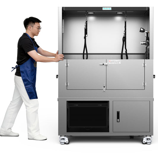 SHELANDY Premium Dog Wash Station Made of Heavy-Gauge Stainless Steel