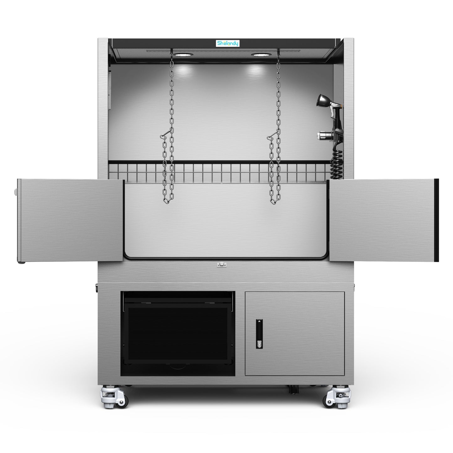 SHELANDY Premium Dog Wash Station Made of Heavy-Gauge Stainless Steel