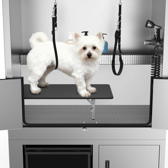 SHELANDY Premium Dog Wash Station Made of Heavy-Gauge Stainless Steel - SHELANDY