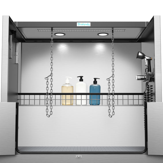 SHELANDY Premium Dog Wash Station Made of Heavy-Gauge Stainless Steel