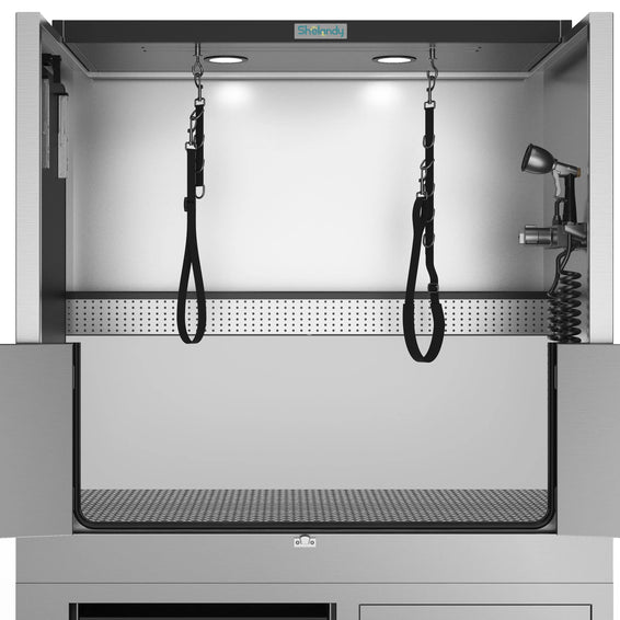 SHELANDY Premium Dog Wash Station Made of Heavy-Gauge Stainless Steel - SHELANDY