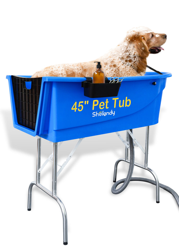 SHELANDY 45 Pet Grooming Bathtub Dog Wash Station
