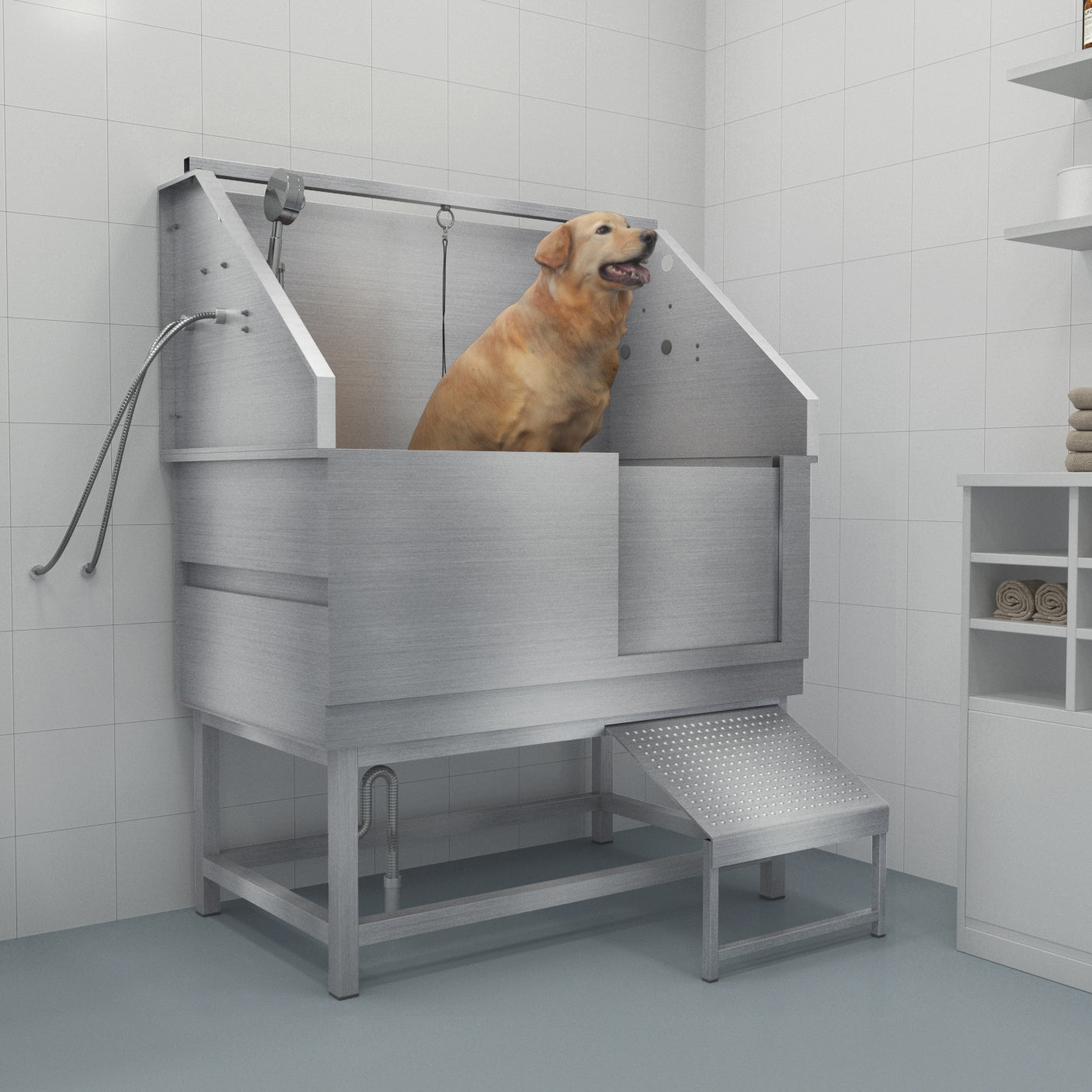 SHELANDY Stainless Steel Professional pet wash station