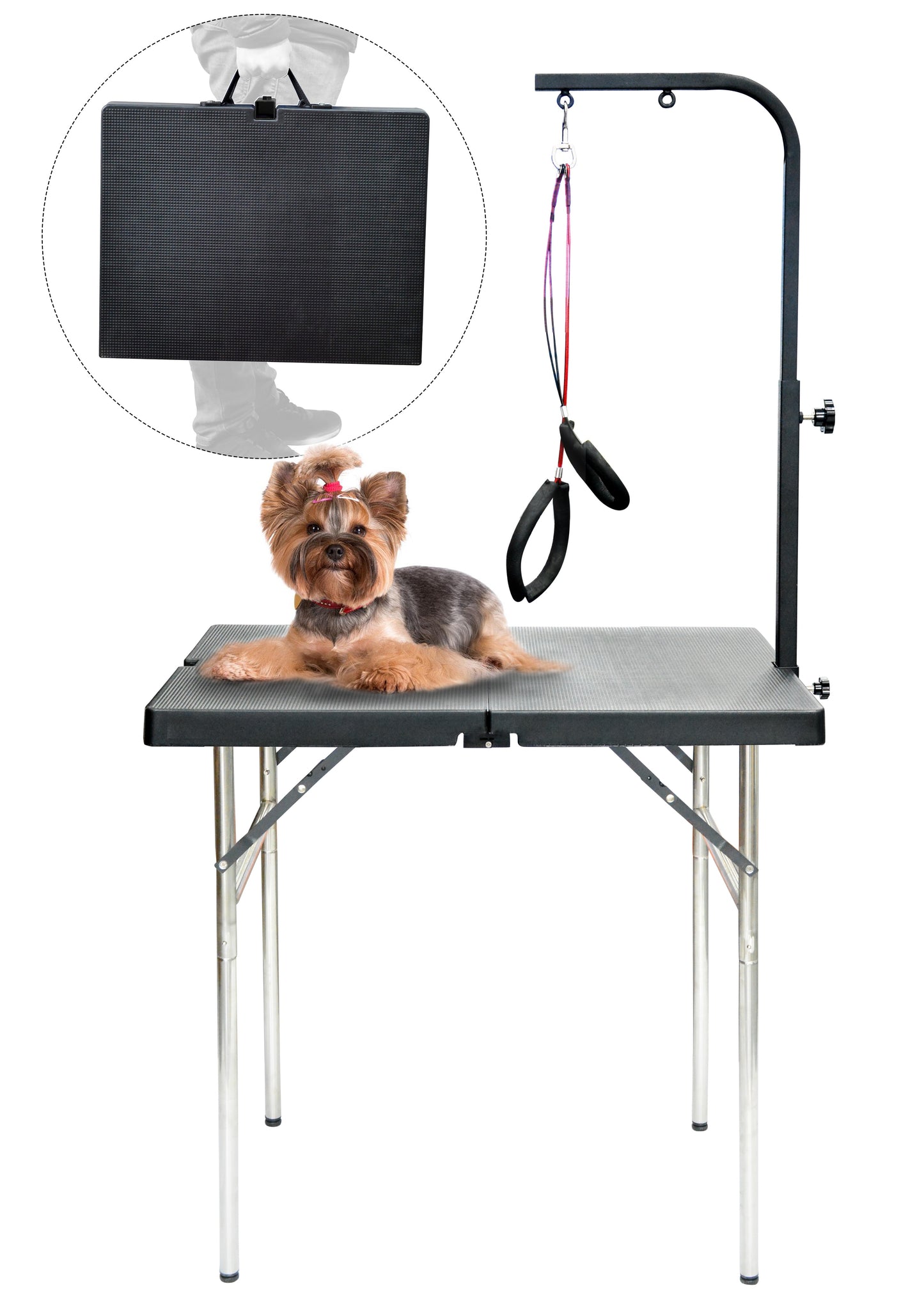 SHELANDY Folding Portable Pet Grooming Table